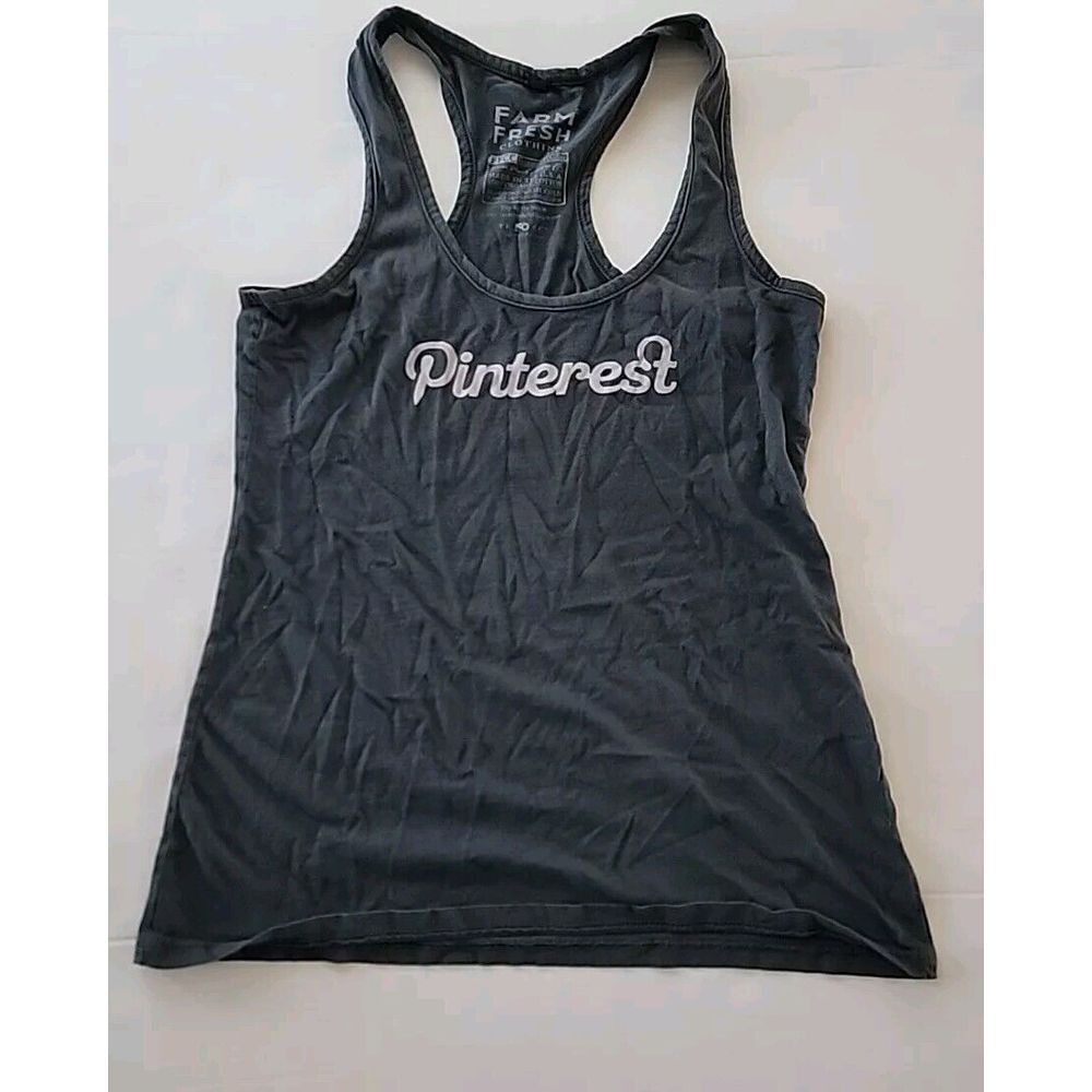 farm‎ fresh clothing Pinterest Logo Grey  Tank Top Size XS